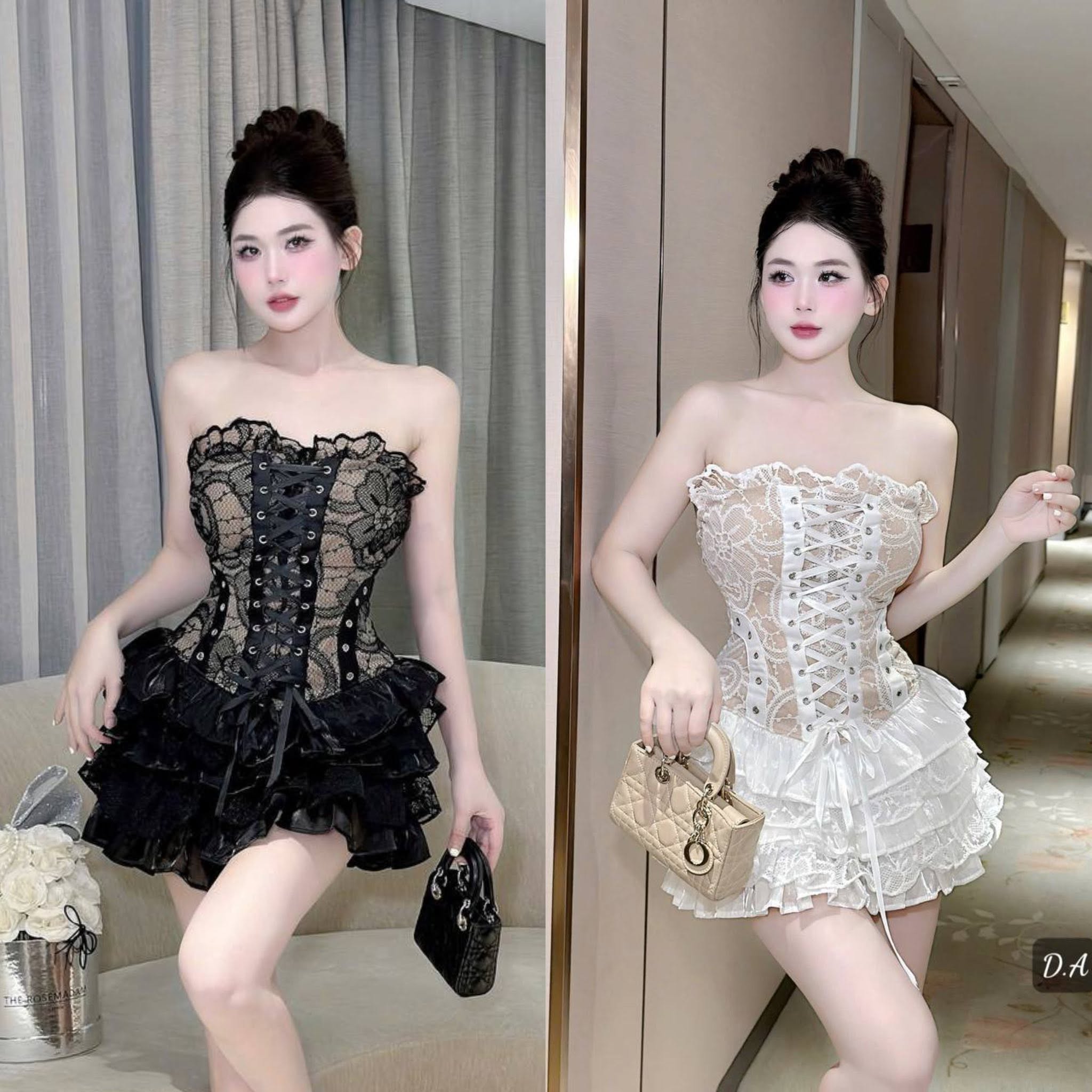 ลุคลูกไม้ ผูกเชือกด้านหน้า